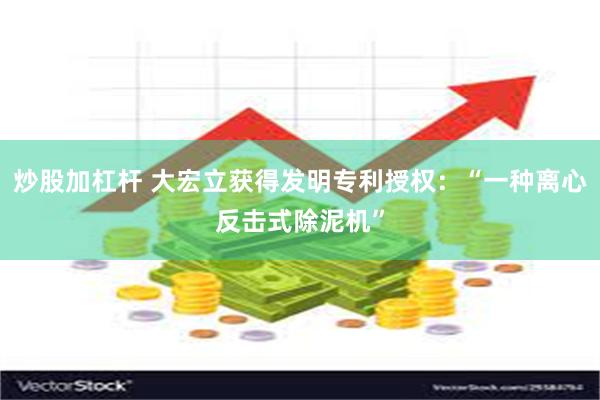 炒股加杠杆 大宏立获得发明专利授权：“一种离心反击式除泥机”