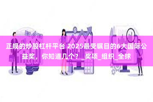 正规的炒股杠杆平台 2025最受瞩目的6大国际公益奖，你知道几个？_奖项_组织_全球