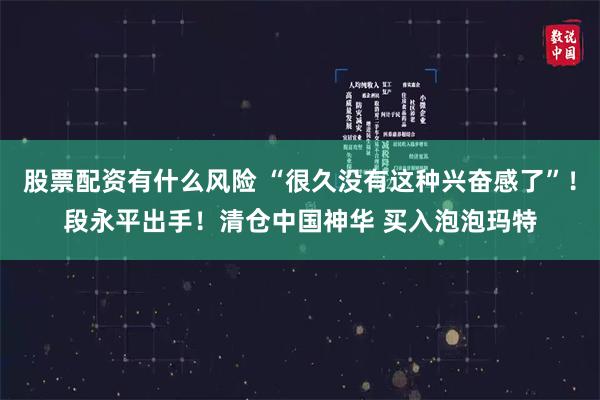 股票配资有什么风险 “很久没有这种兴奋感了”！段永平出手！清仓中国神华 买入泡泡玛特