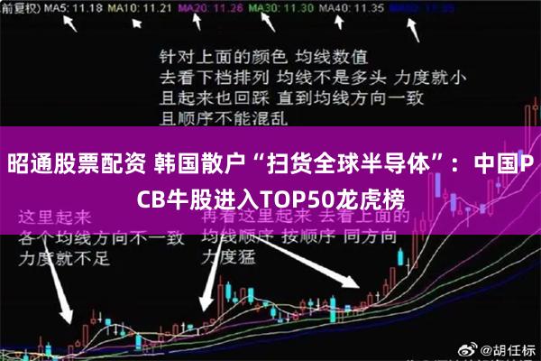 昭通股票配资 韩国散户“扫货全球半导体”：中国PCB牛股进入TOP50龙虎榜