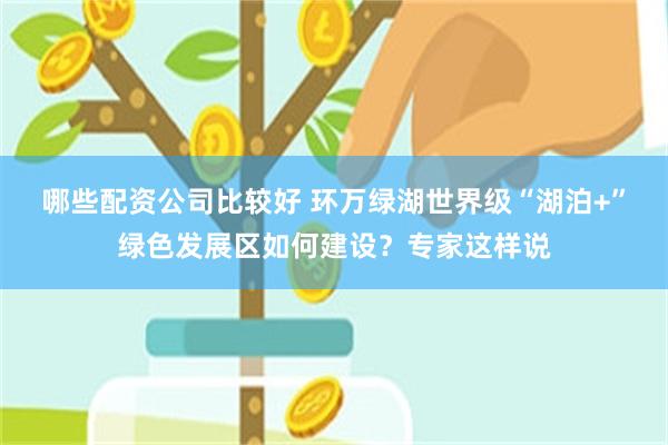 哪些配资公司比较好 环万绿湖世界级“湖泊+”绿色发展区如何建设？专家这样说
