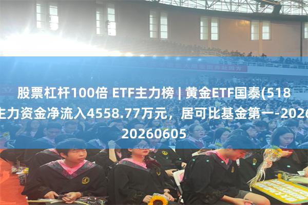 股票杠杆100倍 ETF主力榜 | 黄金ETF国泰(518800)主力资金净流入4558.77万元，居可比基金第一-20260605