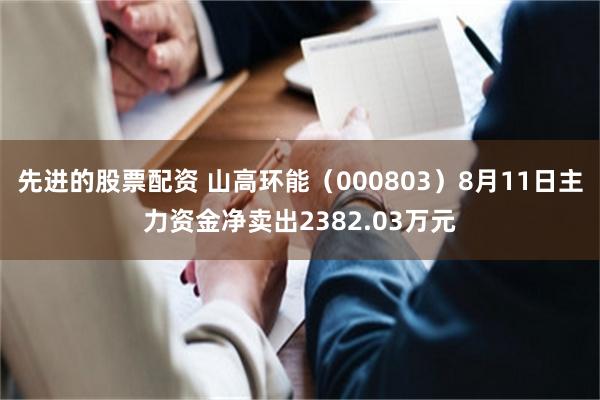 先进的股票配资 山高环能（000803）8月11日主力资金净卖出2382.03万元