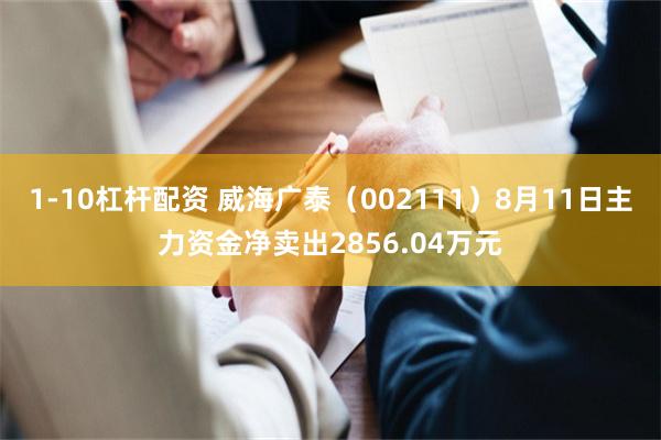 1-10杠杆配资 威海广泰（002111）8月11日主力资金净卖出2856.04万元