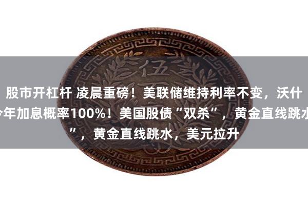 股市开杠杆 凌晨重磅！美联储维持利率不变，沃什“掀桌”，今年加息概率100%！美国股债“双杀”，黄金直线跳水，美元拉升