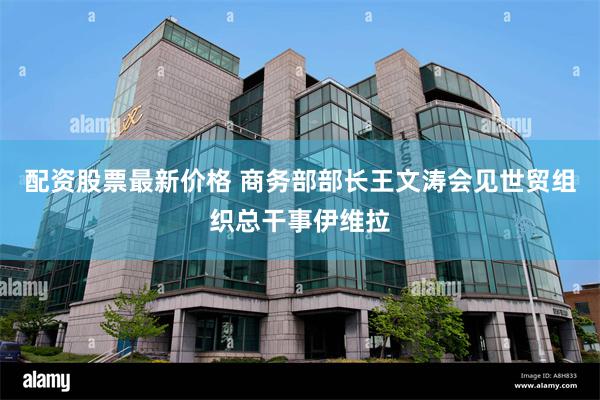 配资股票最新价格 商务部部长王文涛会见世贸组织总干事伊维拉