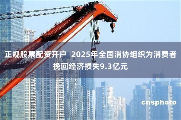 正规股票配资开户  2025年全国消协组织为消费者挽回经济损失9.3亿元