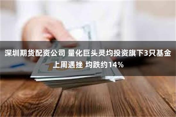 深圳期货配资公司 量化巨头灵均投资旗下3只基金上周遇挫 均跌约14%
