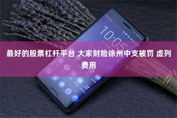 最好的股票杠杆平台 大家财险徐州中支被罚 虚列费用