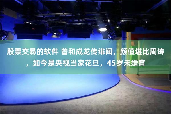 股票交易的软件 曾和成龙传绯闻，颜值堪比周涛，如今是央视当家花旦，45岁未婚育