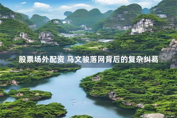 股票场外配资 马文骏落网背后的复杂纠葛